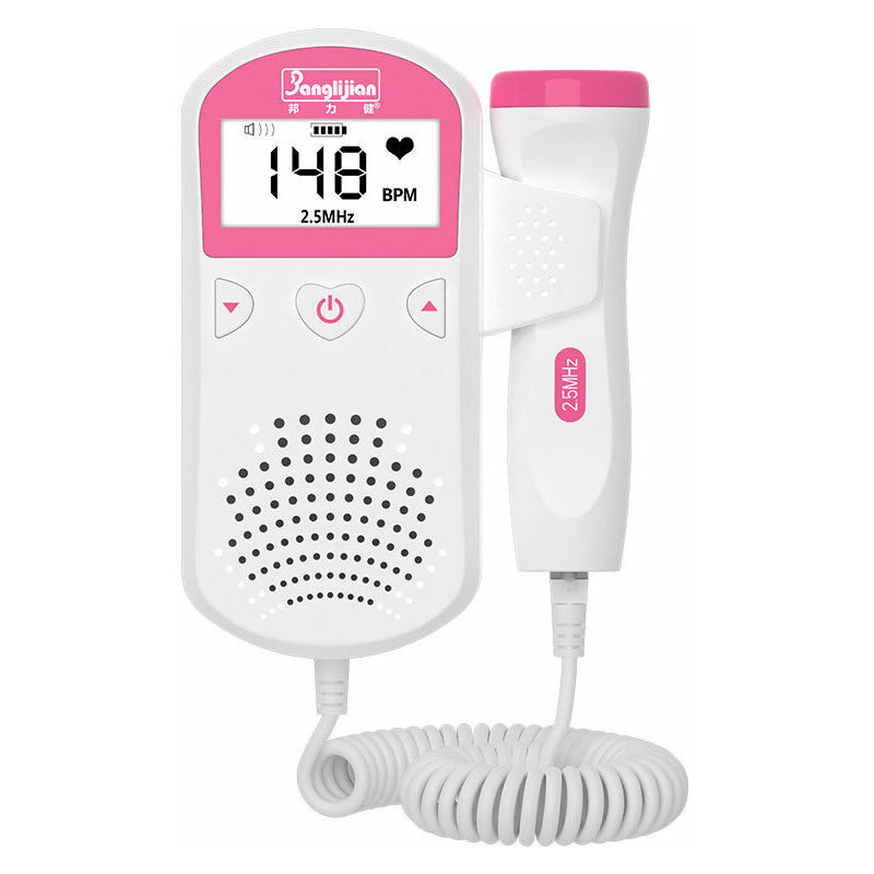 Start - Moniteur de fréquence cardiaque bébé fœtal prénatal de détecteur d'ultrason d'affichage à cristaux liquides de bébé-