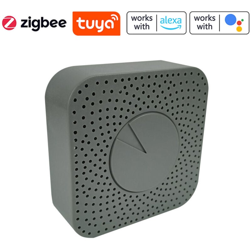 Lifcausal - Moniteur de qualité de l'air intelligent Tuya ZigBee 5 en 1 Air Housekeeper Détecteur HCHO/CO2/VOC/Température/Humidité Prise en charge