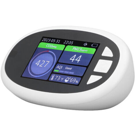 Moniteur de qualité de l'air WiFi, détecteur de CO2 intérieur, PM2.5, température et humidité, pour chambre à coucher,de dyk.Trywise