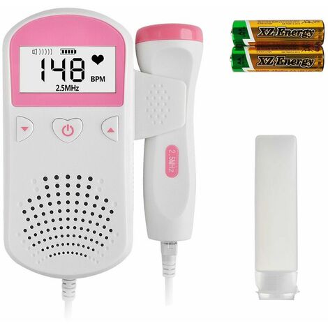 Moniteur de rythme cardiaque Doppler fœtal Moniteur fœtal Bébé Moniteur de rythme cardiaque Grossesse pour New-1 Moms-59