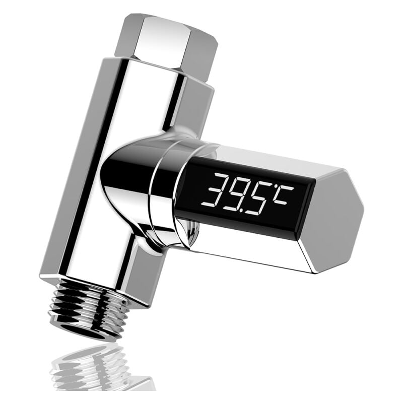 Compteur de température d'eau Moniteur d'affichage à led Robinet Thermomètre de douche Moniteur de température de débit d'eau domestique