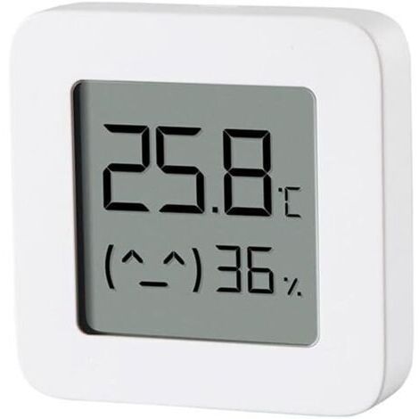 Moniteur de température et d'humidité blanc, 4,34,31,25 cm, un thermomètre blanc intelligent avec Bluetooth haute précision.