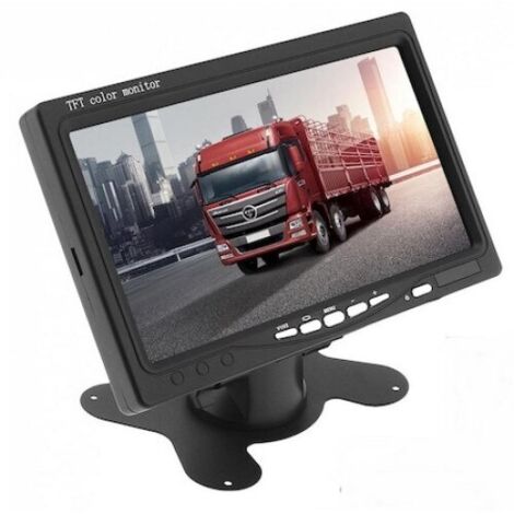 Moniteur de voiture LCD LED 7 pouces, noir