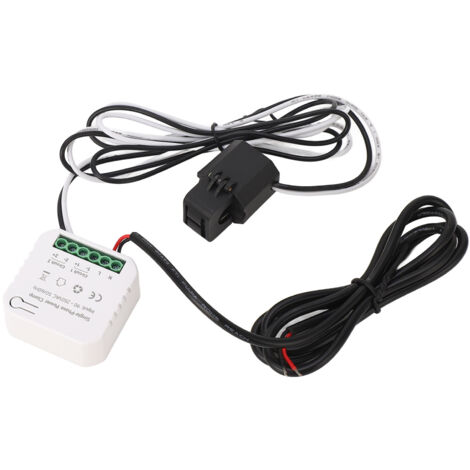 Moniteur d'énergie intelligent pour compteur de consommation d'électricité ZigBee KWh avec transformateur de courant à pince 80A 90-250VAC
