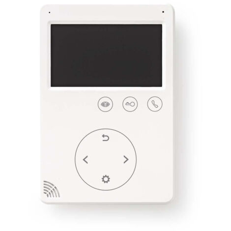 Moniteur d'Interphone Vidéo avec écran 4,3" en blanc - NEDIS -