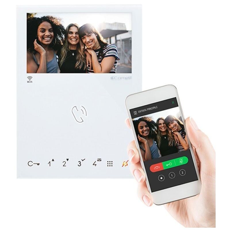 Comelit - Moniteur vidéophone handsfree vip ip Wi-Fi 6742W