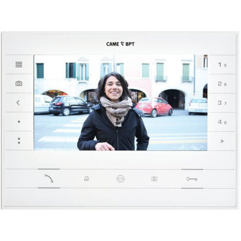 Moniteur FUTURA X2 WH BF Vidéo 7" Couleur main libre "mémoire" CAME 62100610