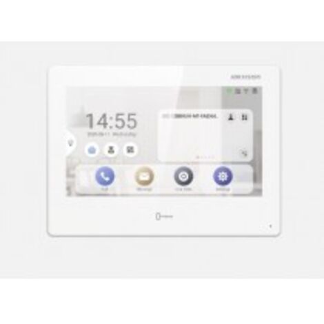 Moniteur Supervisor Blanc WiFi IP TFT touch 1024x600 7 pouces pour interphone vidéo HIKVISION 305303165