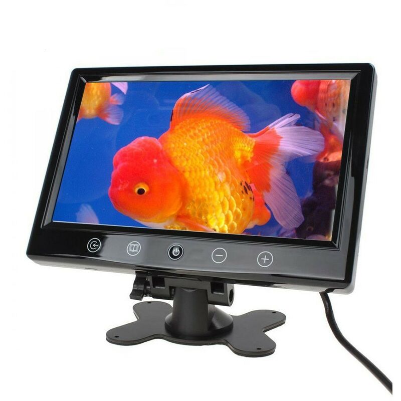 Image of Monitor 10.1 Pollici TFT LED A Colori Pulsanti A Sfioramento Con Telecomando Per Auto Camper Casa