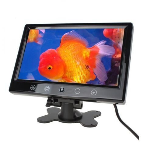 Monitor 10.1 Pollici TFT LED A Colori Pulsanti A Sfioramento Con Telecomando Per Auto Camper Casa