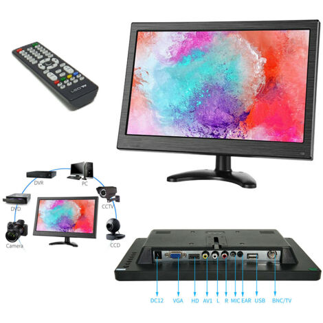 Monitor 13.3" pollici HD per telecamere display led TFT videosorveglianza