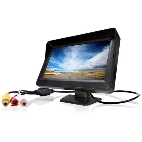 MONITOR 4,3 TFT LCD A COLORI PER TELECAMERA RETROMARCIA HD PAL NSTC 3W
