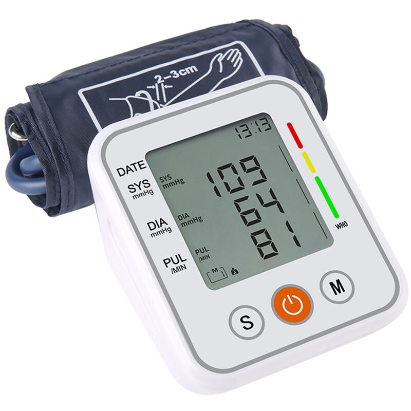 

Asupermall - Monitor de presion arterial Brazo de medicion automatica de la presion arterial Esfigmomanometro electronico Deteccion de frecuencia de