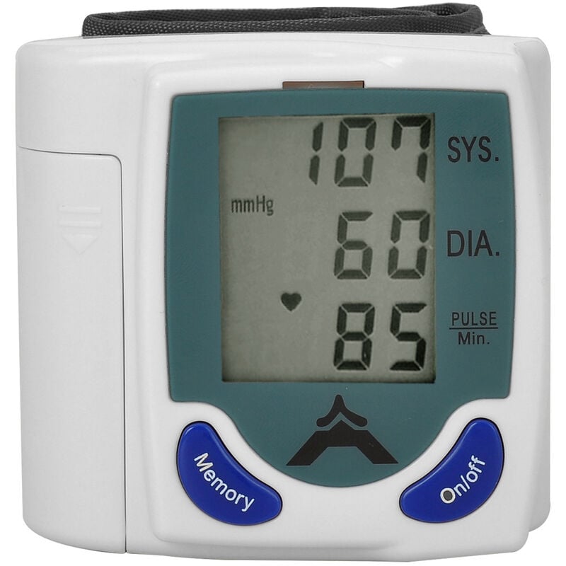 

Monitor de presion arterial, medicion de la frecuencia del pulso de presion sistolica / diastolica en la muneca