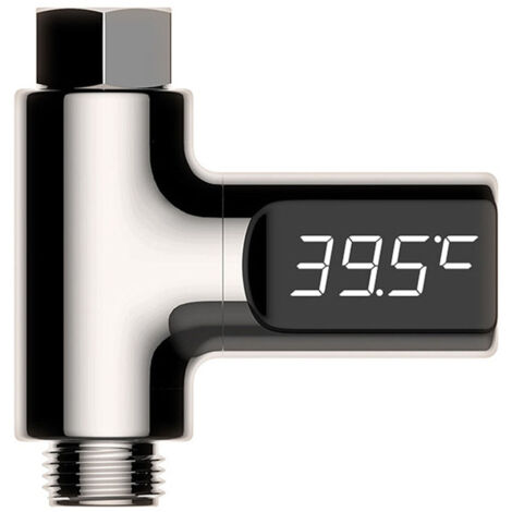 Monitor de temperatura del agua con pantalla LED para grifos y duchas, monitor de temperatura del flujo de agua doméstico
