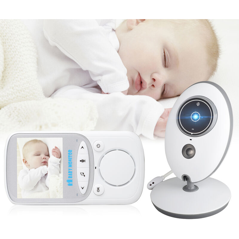 

Monitor de vídeo para bebés con cámara digital, monitor de vídeo inalámbrico LCD de 2,4 pulgadas