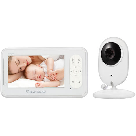 Monitor de video inalambrico para bebes de 4.3 pulgadas, con camara