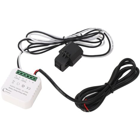 Monitor d'Énergie Intelligente ZigBee kWh avec Transformateur Clamp 80A 90‑250VAC pour Usage Électrique