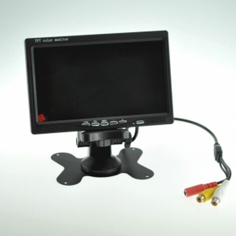 Monitor encastrab 7" color 800x480, 2 entradas video conmutables para camara coche, cctv