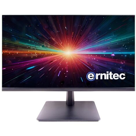 Monitor Ernitec sin marco de 27" para vigilancia, uso 24/7, 1080P, HDMI, VGA, altavoces, 0070-24127-F