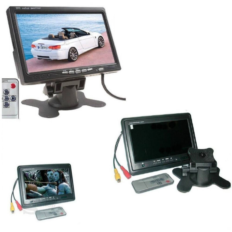 Image of Trade Shop - lcd monitor 7' tft tv auto kopfstütze farbe verstellbarer standfuss -