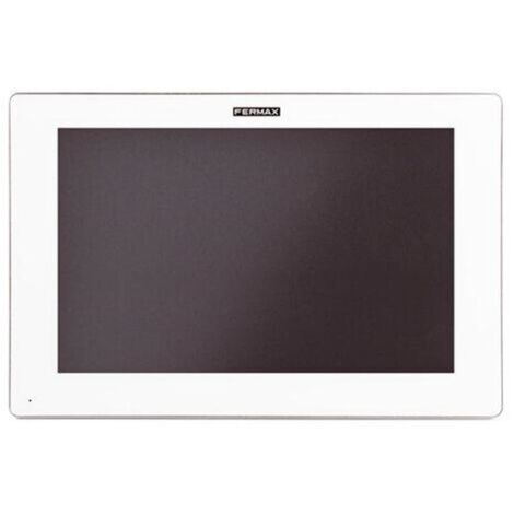 Monitor MIO 10" blanco con pantalla táctil, alta definición y plataforma Android
