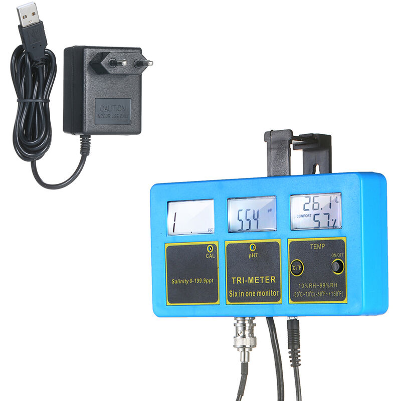 

Happyshopping - Monitor multifuncional de la calidad del agua de 230 V, dispositivo de analisis de la calidad del agua