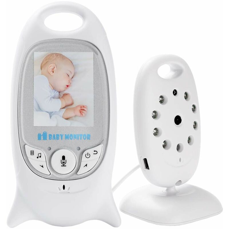 

Monitor para bebés con cámara Monitor LCD para bebés de 2.0 pulgadas con función de intercomunicador digital HD (luz nocturna, modo de suspensión,