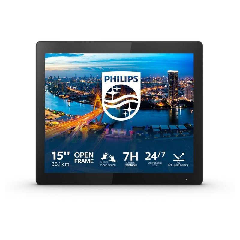 Image of Philips B Line 152B1TFL/00 monitor touch screen 38,1 cm (15") 1024 x 768 Pixel Multi-touch Nero