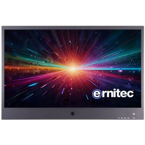 Monitor PVM de 32" 1080P con cámara IP Ernitec - Carcasa metálica, fuente de alimentación, compatible con NDAA, 0070-24132-PVMIP