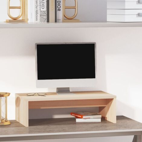 Monitor Stand 50x27x15 cm Solid Wood Pine vidaXL