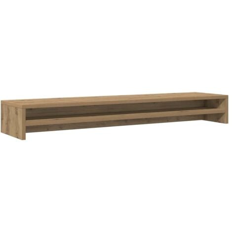 Monitor Stand Artisan Oak 100x24x13 cm Engineered Wood vidaXL
