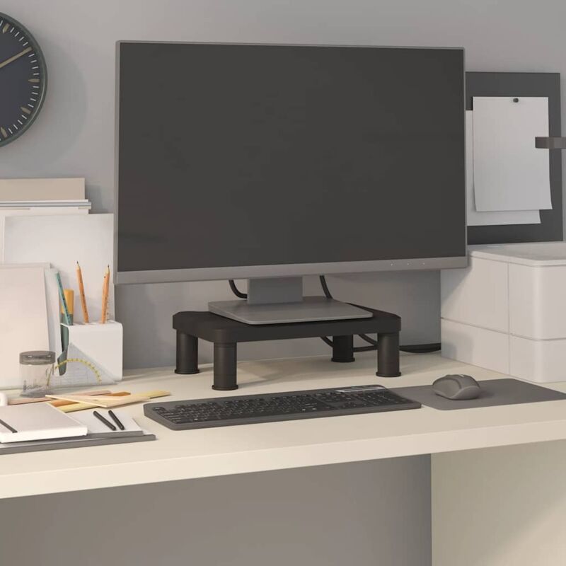 vidaXL Monitor Stand Black 38x24x10.5 cm, Black