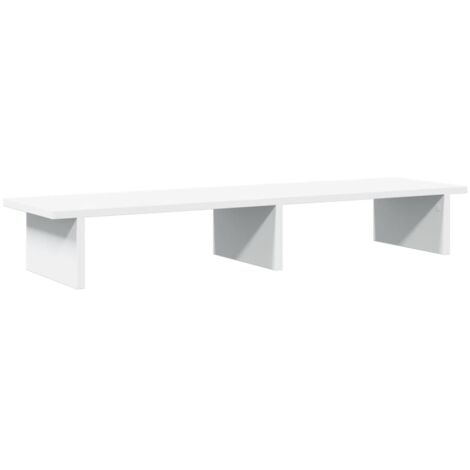 Monitor Stand White 100x27x15 cm Engineered Wood vidaXL