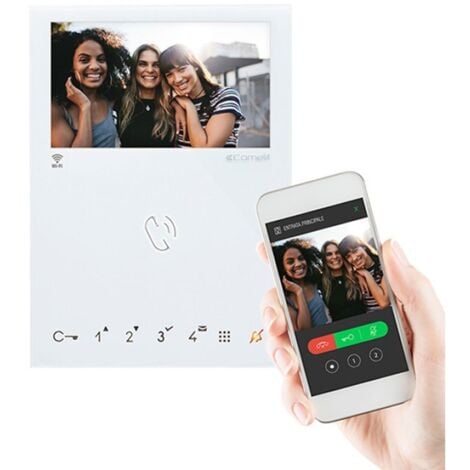 Monitor Videocitofono Comelit handsfree VIP IP Wi-Fi 6742W