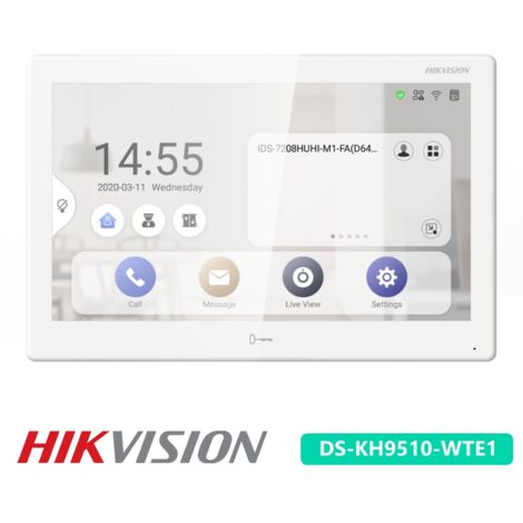 Monitor Videocitofono Hikvision 10.1" Touch Screen Android