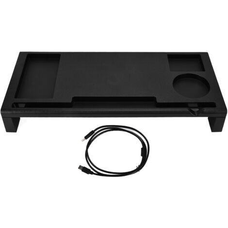 Monitorständer mit USB-Anschlüssen, Laptop-Schreibtischorganizer, ergonomischer Arbeitsplatzständer.
