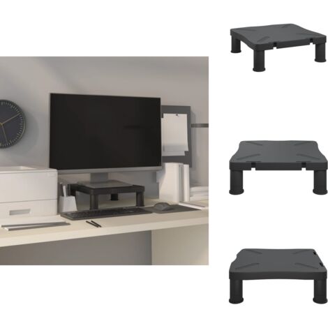 Monitorständer Schwarz 33,5x34x10,5 cm vidaXL