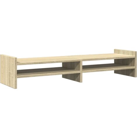 Monitorständer Sonoma-Eiche 100x27x20 cm Holzwerkstoff vidaXL