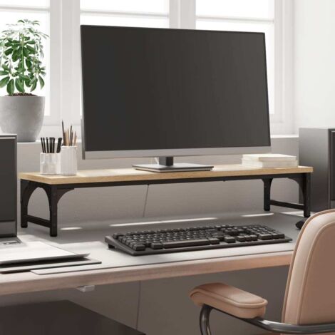 Monitorständer Sonoma-Eiche 85x23x15,5 cm Holzwerkstoff vidaXL