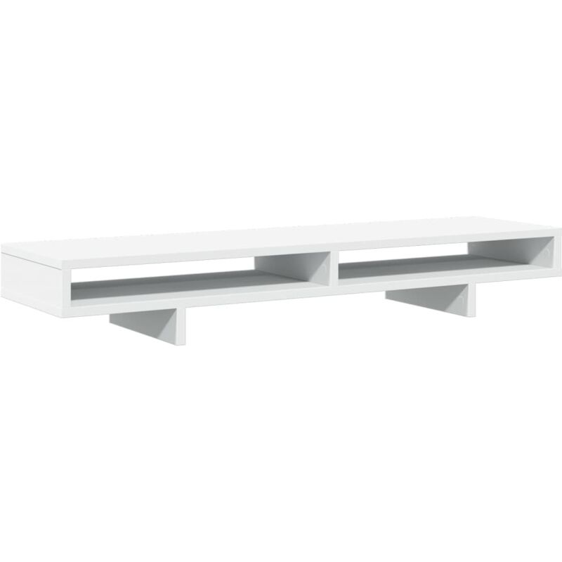 Monitorständer Weiß 100x27x15 Cm Holzwerkstoff Vidaxl