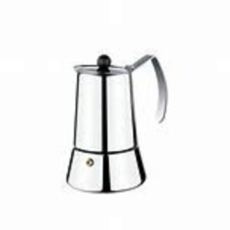 MONIX 2 Aroma-Italienische Kaffeemaschine, Edelstahl, 18/10, 6 Tassen, 10 cm