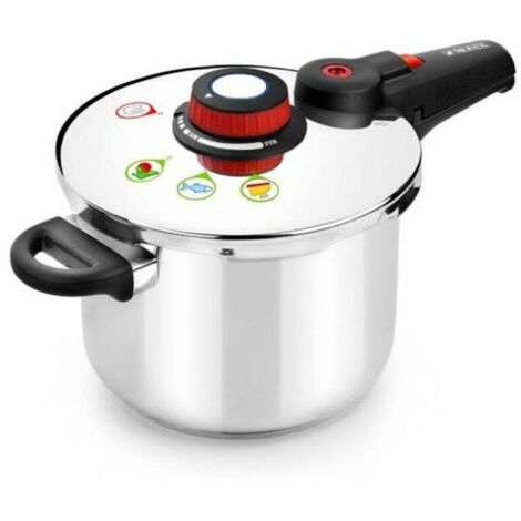 Monix Autocuiseur en Acier Inoxydable Moderne 7 Litros Argent