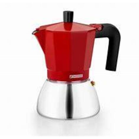 Monix M863109 cafetière induction inox rouge 470 ml