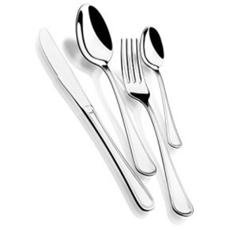 Monix Manila Set di Posate, 24 Pezzi, in Acciaio Inox 18/10, con Coltelli da Bistecca