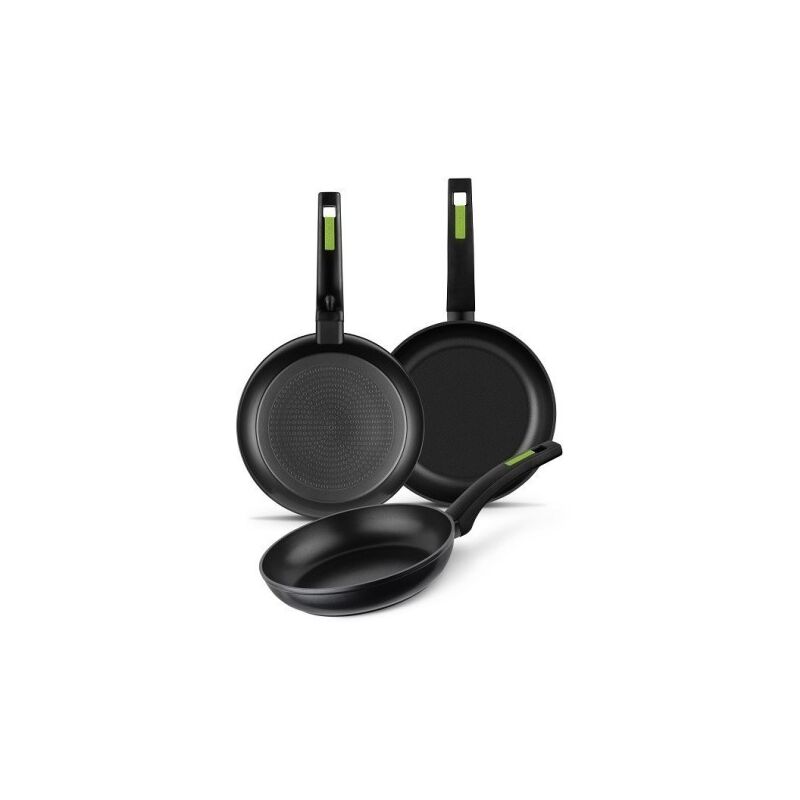 

Sarten Cocina 18-22-26Cm Ind Neg/Ver 3 Pz - Monix