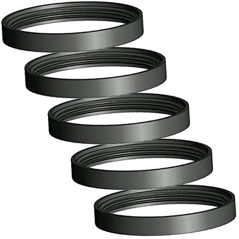 Monmobilierdesign – Lot de 5 joints en silicone ∅ 80 mm – Résistant jusqu'à 200 °C – Pour poêles à pellets, granules et bois – Étanchéité optimale