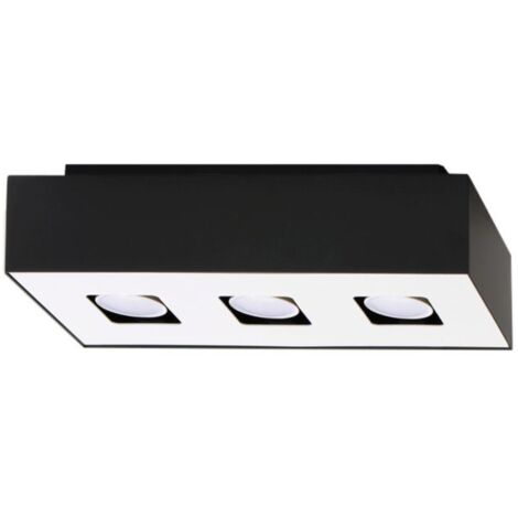 MONO 3 black ceiling light