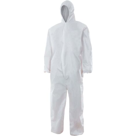 Mono Con Capucha Desechable Blanco XL
