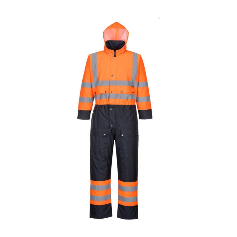 Mono Contrast con forro impermeable costuras encintadas, alta visibilidad Portwest S485